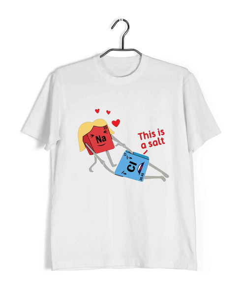 Chemistry Puns Sodium Chloride Assault Nerd Science Casual Graphic Printed T-Shirt for Men